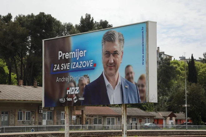 HDZ-jeva plakatna kampanja je varna, a dolgočasna. FOTO: Goran Šebelić/Cropix