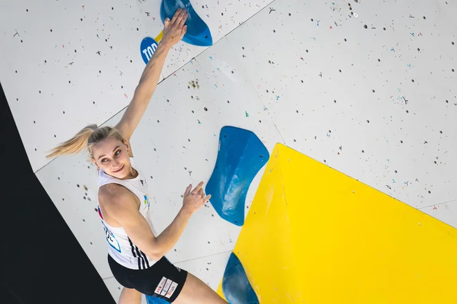 Janja Garnbret je napovedala odlično olimpijsko sezono. FOTO: Grega Valančič