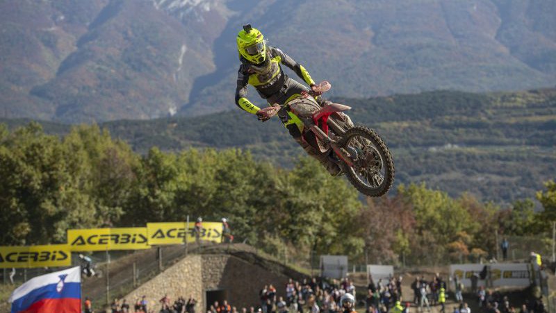 Fotografija: Tim Gajser je bil na četrti dirki za svetovno prvensntvu v motokrosu v razred MXGP v italijanski Pietramurati tretji. FOTO: Honda Racing