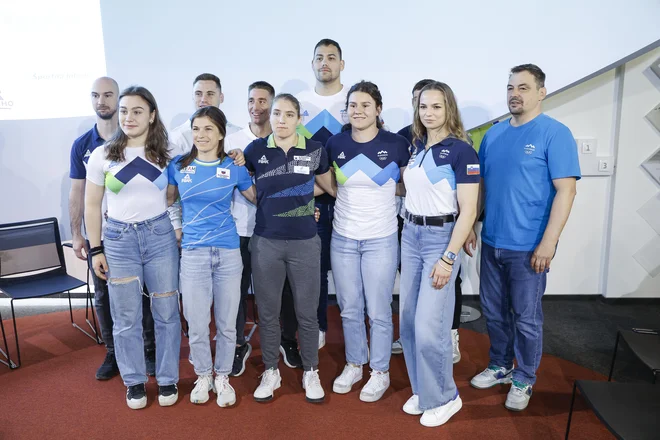 Najboljši slovenski judoisti in judoistke so se predstavili na novinarski konferenci. FOTO: Jože Suhadolnik/Delo