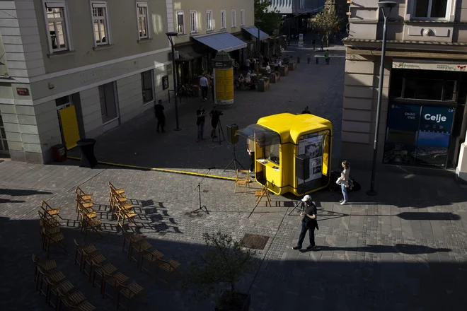 Nekdaj na Avtobusni postaji Celje, zdaj na Krekovem trgu. FOTO: Tomaž Črnej