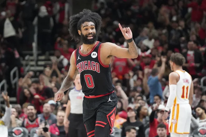 Coby White je ob zmagi Chicaga odigral tekmo kariere in dosegel 43 točk. FOTO: David Banks/Reuters