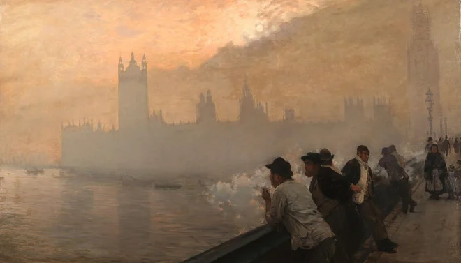Giuseppe De Nittis: Westminster, 1878, olje na platnu FOTO: Promocijsko gradivo
