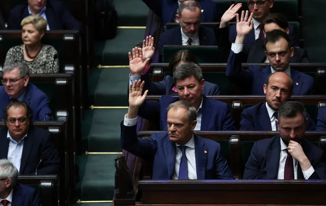 Z vrnitvijo Donalda Tuska na oblast je na Poljskem konec lanskega leta zavel svež veter. FOTO: Kacper Pempel/Reuters