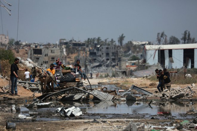 Prizor iz Nuseirata v centralni Gazi FOTO: AFP