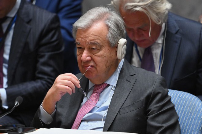 Generalni sekretar OZN Antonio Guterres. FOTO: Angela Weiss/AFP
