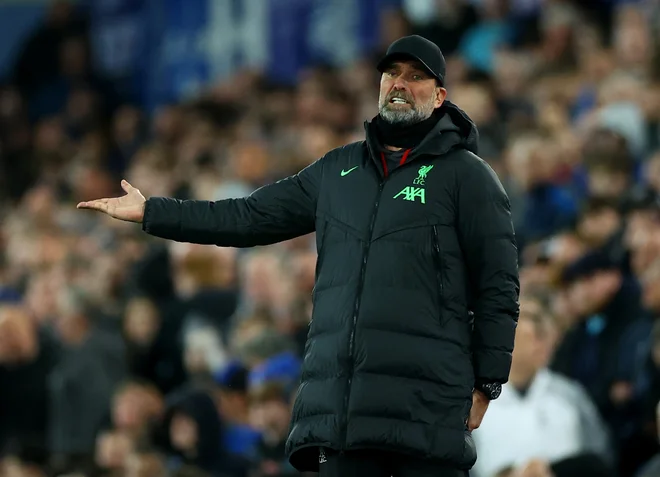 Jurgen Klopp je bil v zadnjih tednih precej slabe volje, v manjši spor se je zapletel tudi z Mohamedom Salahom. FOTO: Carl Recine/Reuters