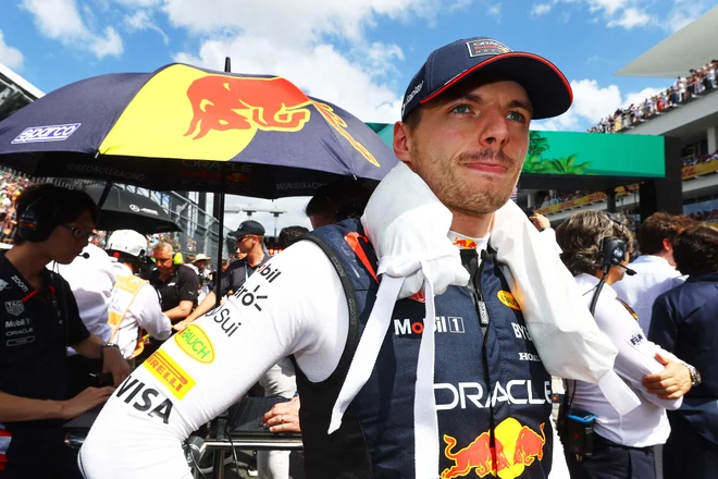 Max Verstappen je v Miamiju izgubil drugič v sezoni. FOTO: Mark Thompson Getty Images Via AFP