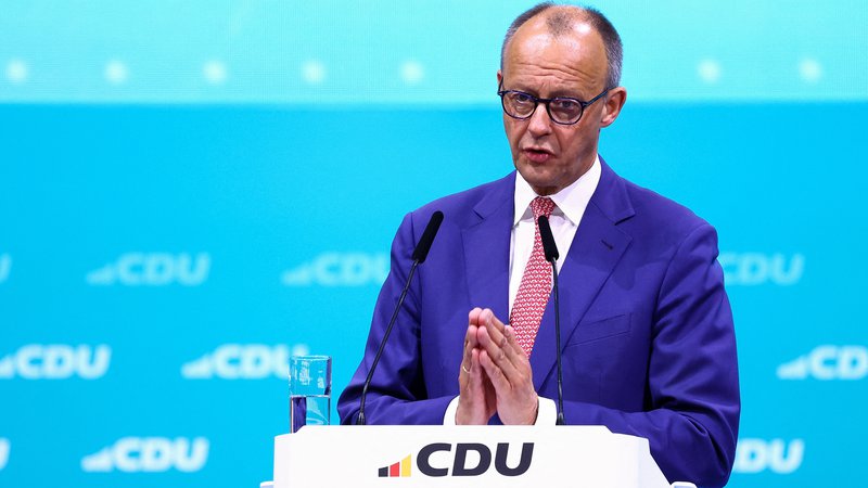 Fotografija: Friedrich Merz je bil potrjen kot predsednik CDU s slabih 90 odstotkov podpore FOTO: Lisi Niesner/REUTERS