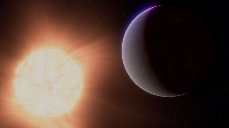 Fotografija: Umetniška upodobitev eksoplaneta 55 Cancri e FOTO: NASA, ESA, CSA, Ralf Crawford (STScI)/Reuters