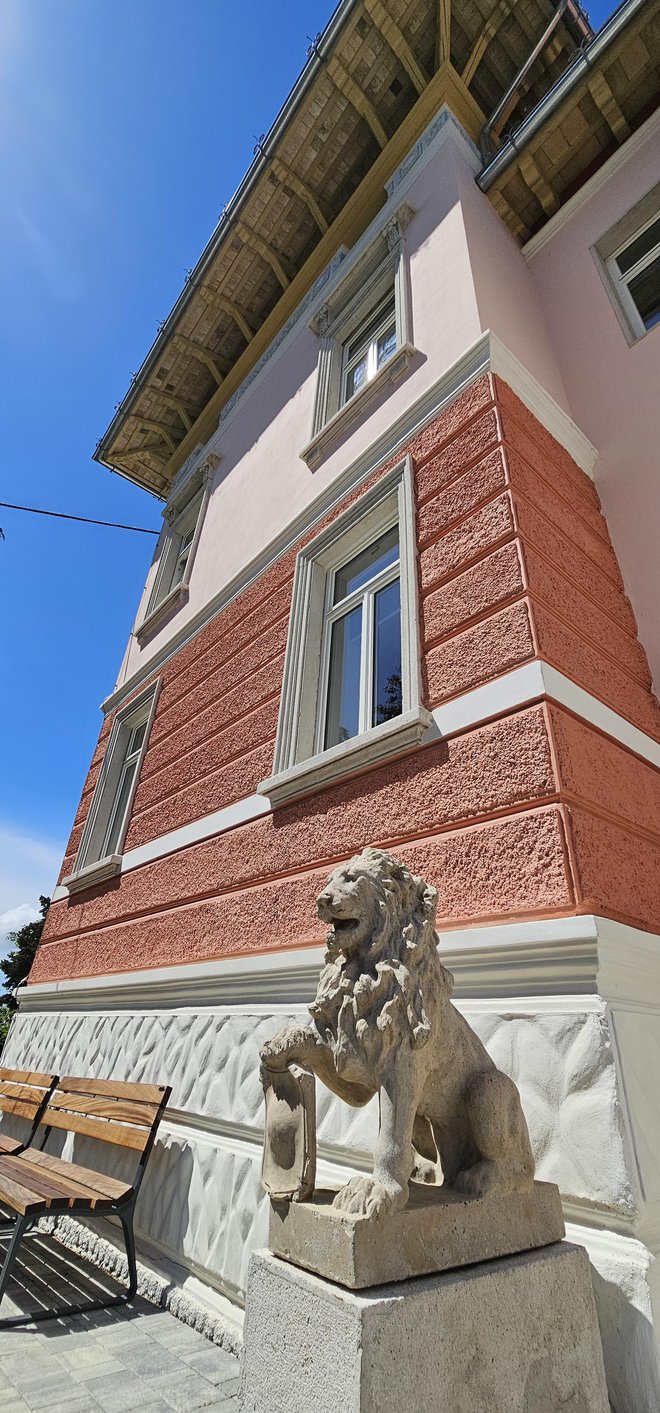 Vila Napoli z značilnim beneškim levom Fotografije Boris Šuligoj