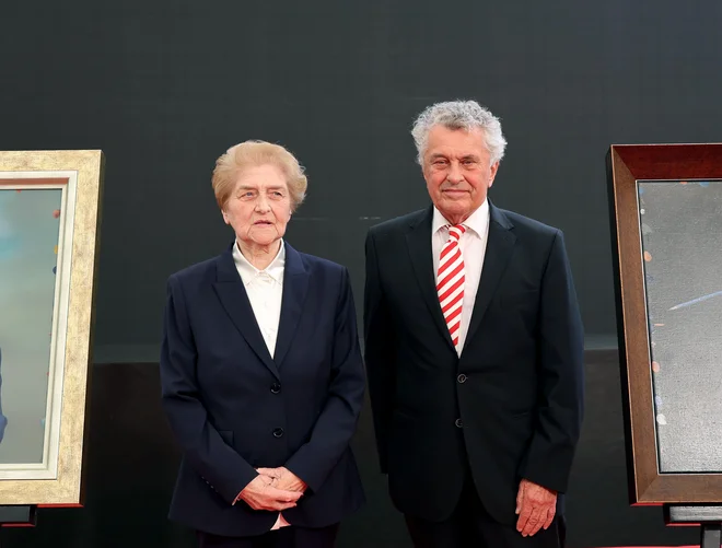 Sociologinja Julijana Žibert in arhitekt Janez Koželj. FOTO: Blaž Samec/Delo