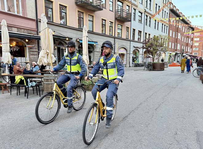 Švedskim policistom so na pomoč priskočili tudi kolegi iz Norveške in Danske. FOTO: Gašper Završnik