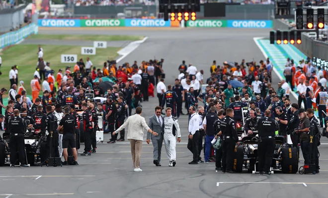 Snemanje filma je bilo lani v Silverstonu. FOTO: Andrew Boyers/Reuters