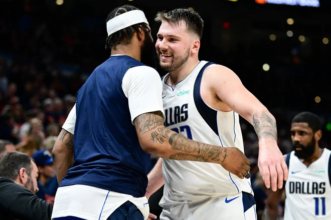 Luka Dončić je znova blestel. FOTO: Joshua Gateley/AFP