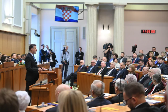 Gordan Jandroković bo tudi v 11. sklicu predsednik sabora. FOTO: Goran Mehkek/Cropix