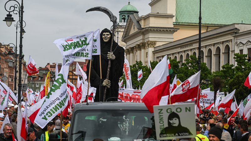 Fotografija: Raziskava spletnega portala DeSmog je pokazala, da za organizacijo nasilnih protestov v preteklih tednih in tudi za protestom, napovedanim za 4. junij, torej tik pred evropskimi volitvami, stoji mislišče, ki ga podpira madžarski premier Viktor Orbán. FOTO: Omar Marques Anadolu/AFP