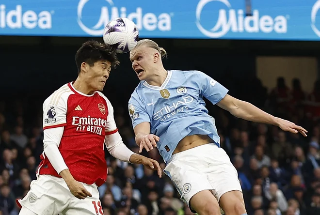 Bo Erling Haaland razbil sanje Arsenala o prvem naslovu po letu 2004? Foto Jason Cairnduff/Reuters