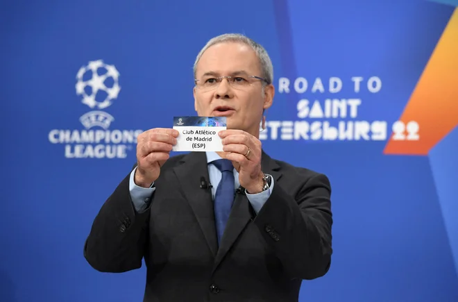 Giorgio Marchetti bo tudi v prihodnje bedel nad žrebom evropskih tekmovanj, le sistem žreba bo nekoliko drugačen. Foto Reuters