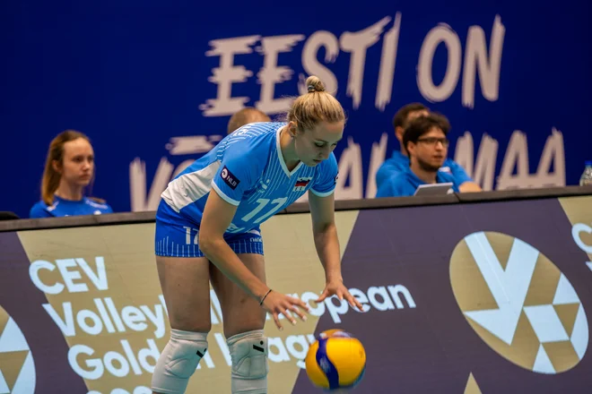 Slovenske odbojkarice so dobro začele turnir v Estoniji. Foto OZS