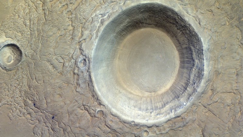 Fotografija: Krater na Marsu FOTO: Esa/TGO/Cassis

 