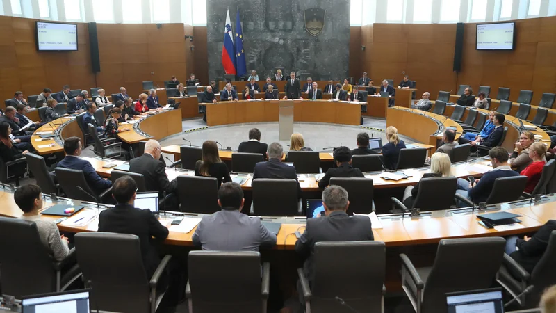 Državni zbor bo redno zasedanje danes začel s poslanskimi vprašanji predsedniku vlade Robertu Golobu in ministrom. FOTO: Dejan Javornik/Slovenske novice