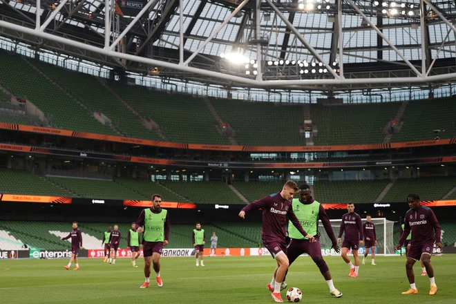 Dublin Arena je bila leta 2011 že prizorišče finalne tekme evropske lige, ko sta se v portugalskem dvoboju pomerila Porto in Brag. FOTO: Adrian Dennis/AFP