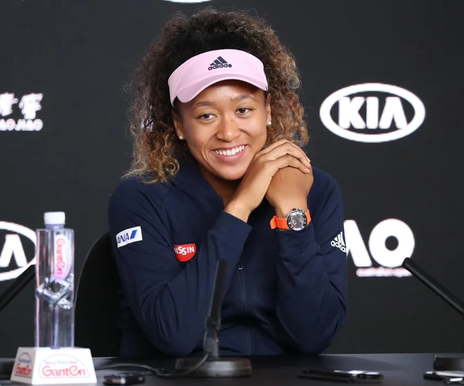 Naomi Osaka na novinarski konferenci po eni od svojih zmag leta 2019 FOTO: Shutterstock