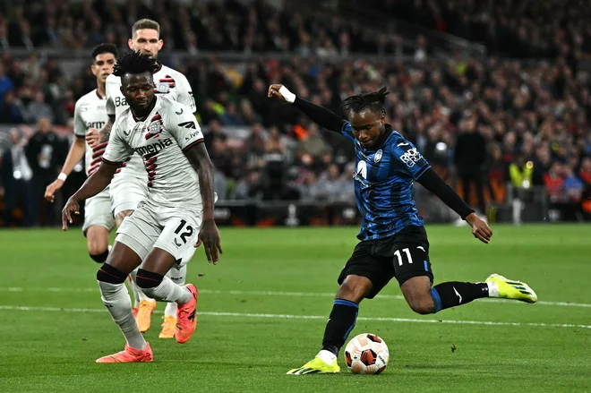 Ademola Lookman je takole zabil svoj tretji gol. FOTO: Ben Stansall/AFP