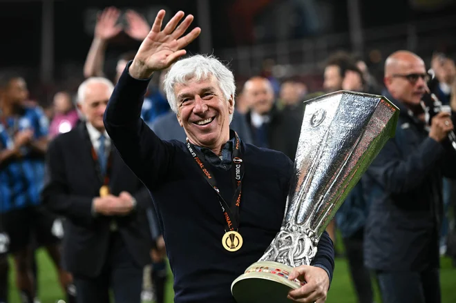 Gian Piero Gasperini je velik klub iz majhnega okolja popeljal med največje. FOTO: Paul Ellis/AFP