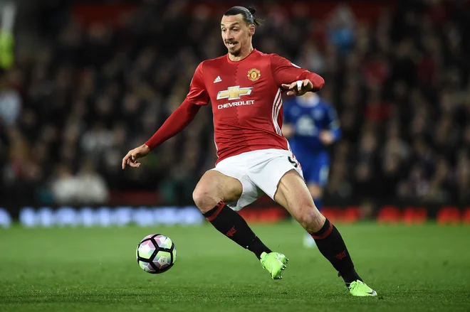 Zlatan Ibrahimovič je bil tudi pri Manchester Unitedu najboljši strelec. FOTO: Oli Scarff/AFP