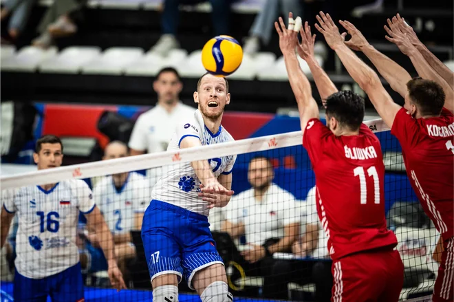 Tine Urnaut v akciji. FOTO: Volleyballworld