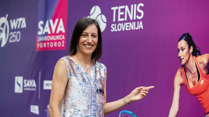 Velenjčanka je naRoland-Garrosu nekajkrat močno opozorila nase. FOTO: Vid Ponikvar/Sportida