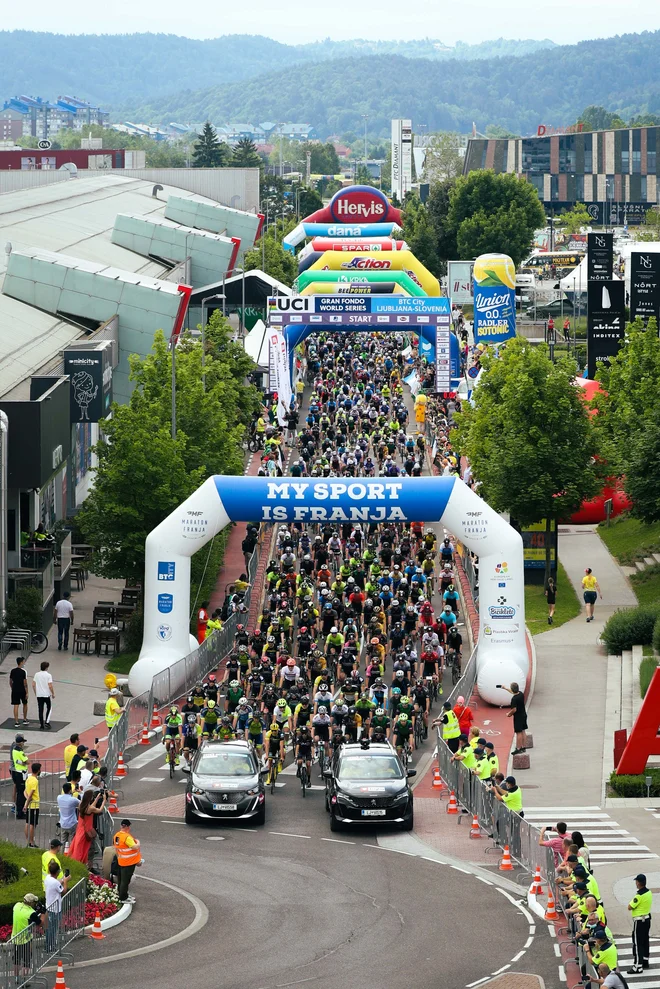 Štart Maratona Franja BTC City FOTO: Studio Bomba