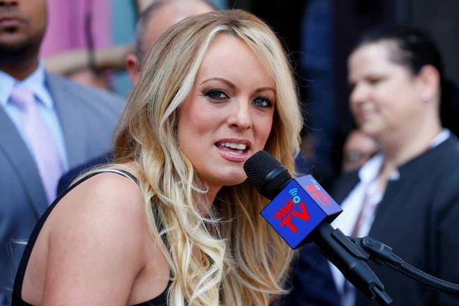 Pornozvezdnica Stormy Daniels je zapečatila Trumpovo usodo. FOTO: Mike Blake/Reuters