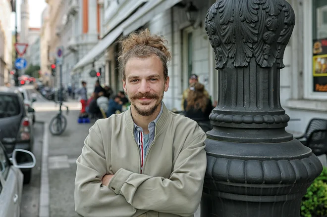 Francesco Cibati, soustanovitelj organizacije Linea d'Ombra, ki podpira pribežnike v Trstu FOTO: Blaž Samec