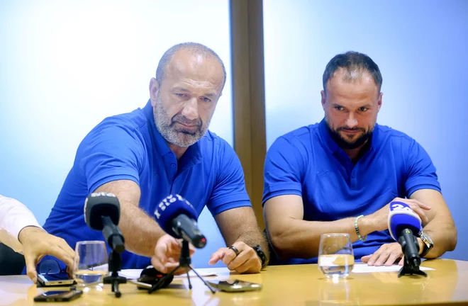 Dragan Adžić in Uroš Zorman sta predstavila seznama za OI. FOTO: Blaž Samec