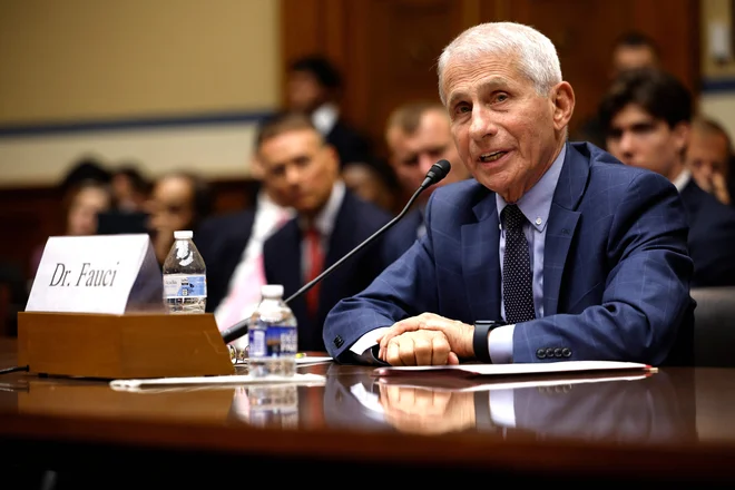 WASHINGTON, DC - JUNE 03: Dr. Anthony Fauci, former Director of the National Institute of Allergy and Infectious Diseases, testifies before the House Oversight and Accountability Committee Select Subcommittee on the Coronavirus Pandemic at the Rayburn House Office Building on June 03, 2024 in Washington, DC. The Subcommittee is holding a hearing on the findings from a fifteen month Republican-led probe of former Director of the National Institute of Allergy and Infectious Diseases Dr. Anthony Fauci and the COVID-19 pandemic's origins.   Chip Somodevilla/Getty Images/AFP (Photo by CHIP SOMODEVILLA / GETTY IMAGES NORTH AMERICA / Getty Images via AFP)