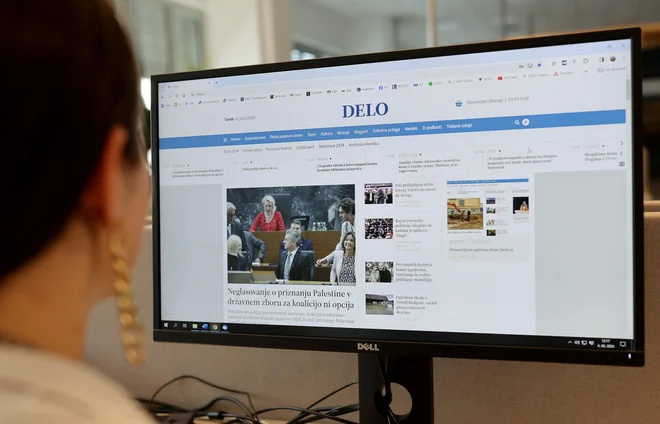 Nova spletna stran Dela FOTO: Blaž Samec/Delo