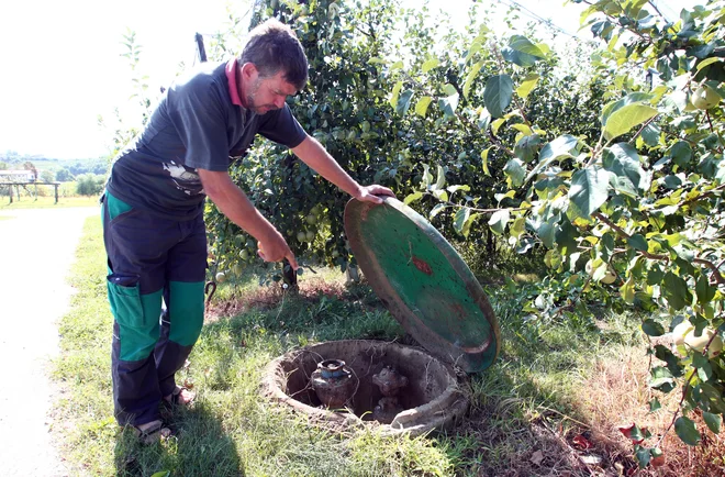 Zadrževalnik Vogršček v letu 2016: za namakanje je bilo vode premalo. FOTO: Dejan Javornik