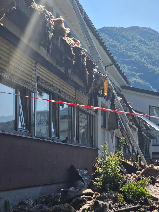 Pogorela šola FOTO: Arhiv občine Tržič