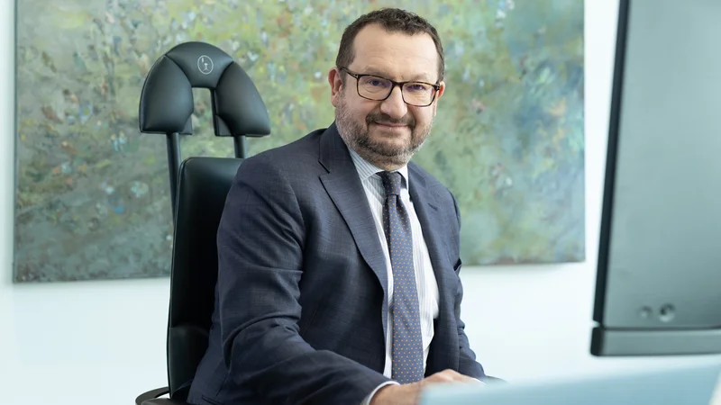 Sergej Simoniti, direktor Cofacea, podružnica v Sloveniji, in Cofacea Slovenija Storitve d. o. o. FOTO: Željko Stevanić/IFP