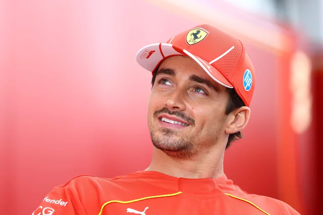 Charles Leclerc dobro razpoložen pričakuje veliko nagrado Kanade. FOTO: Mark Thompson/AFP
