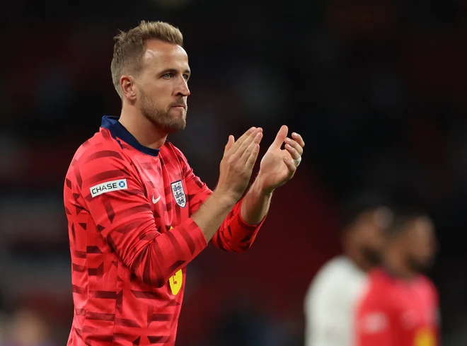 Harry Kane je želel spodbuditi ekipo. FOTO: Andrew Boyers/Reuters