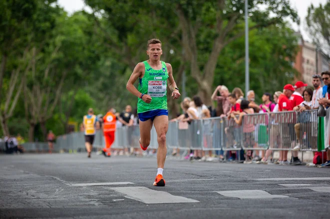 Primož Kobe na polmaratonu ni izpolnil ciljev, a ob kratki pripravi na EP bi bilo težko drugače. FOTO: Peter Kastelic/AZS