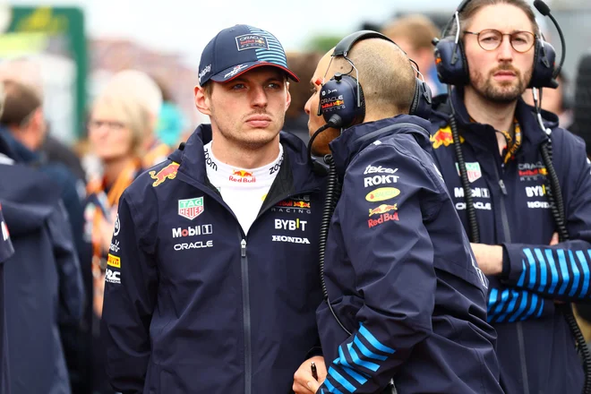 Max Verstappen je bil zaskrbljen zaradi svizca. FOTO: Mark Thompson/AFP