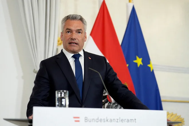 Kancler Karl Nehammer. FOTO: Jordan Pettitt/Reuters