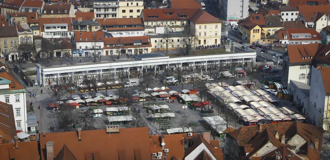 Celovita prenove osrednje mestne tržnice je bila med 22 nosilnimi projekti, s katerimi je Zoran Janković leta 2006 prepričal volilce. Projekt je zdaj že skoraj polnoleten. FOTO: Jože Suhadolnik/Delo