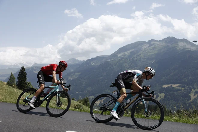 Pello Bilbao je zmagovalec kraljevske etape na Krvavec. FOTO: Benoit Tessier/Reuters
