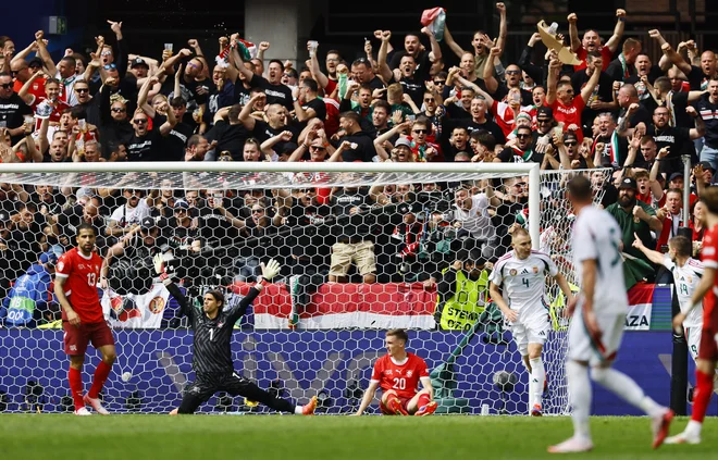 Barnabas Varga je Madžare vrnil v igro. FOTO: Wolfgang Rattay/ Reuters